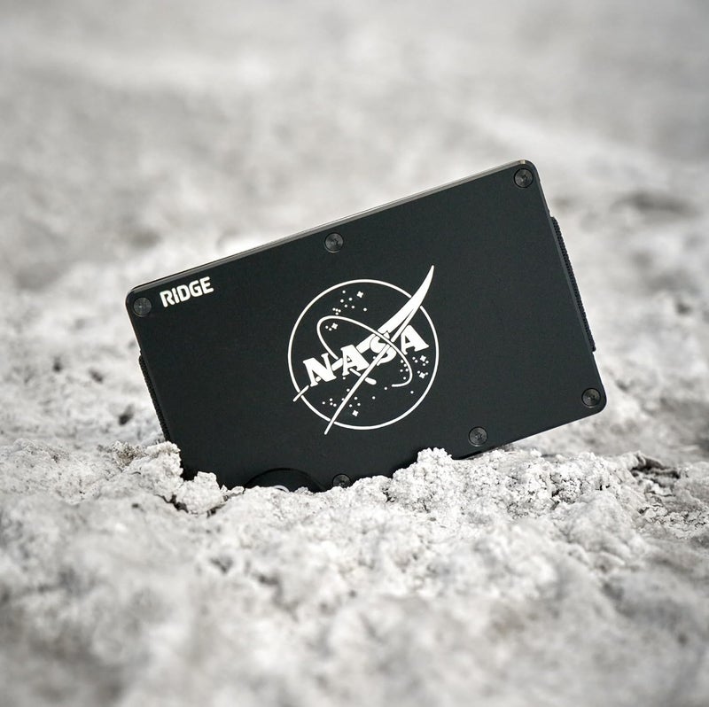 The Ridge Ridge Wallets for Men Compatible with Magsafe - Slim Minimalist Compact Wallet and Card Holder, RFID Protected Front Pocket Wallets for Men with Integrated Cash Strap (Nasa Nebula) - Image 2